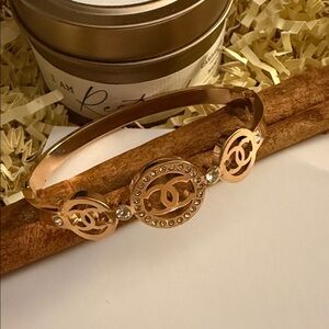 Rose Gold Bracelet with Iconic Emblem
